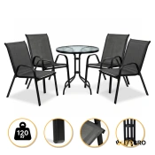 Комплект садовой мебели LEOBRO Comfort 4 кресла + круглый столик (LB-1052-51)