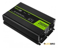 Автомобільний інвертор Green Cell 12V на 230V 2000W/4000W (INV11) Чистий синус