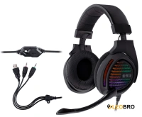 Компьютерная аудио гарнитура Tracer GAMEZONE Aligator RGB rainbow LED (TRASLU46466)