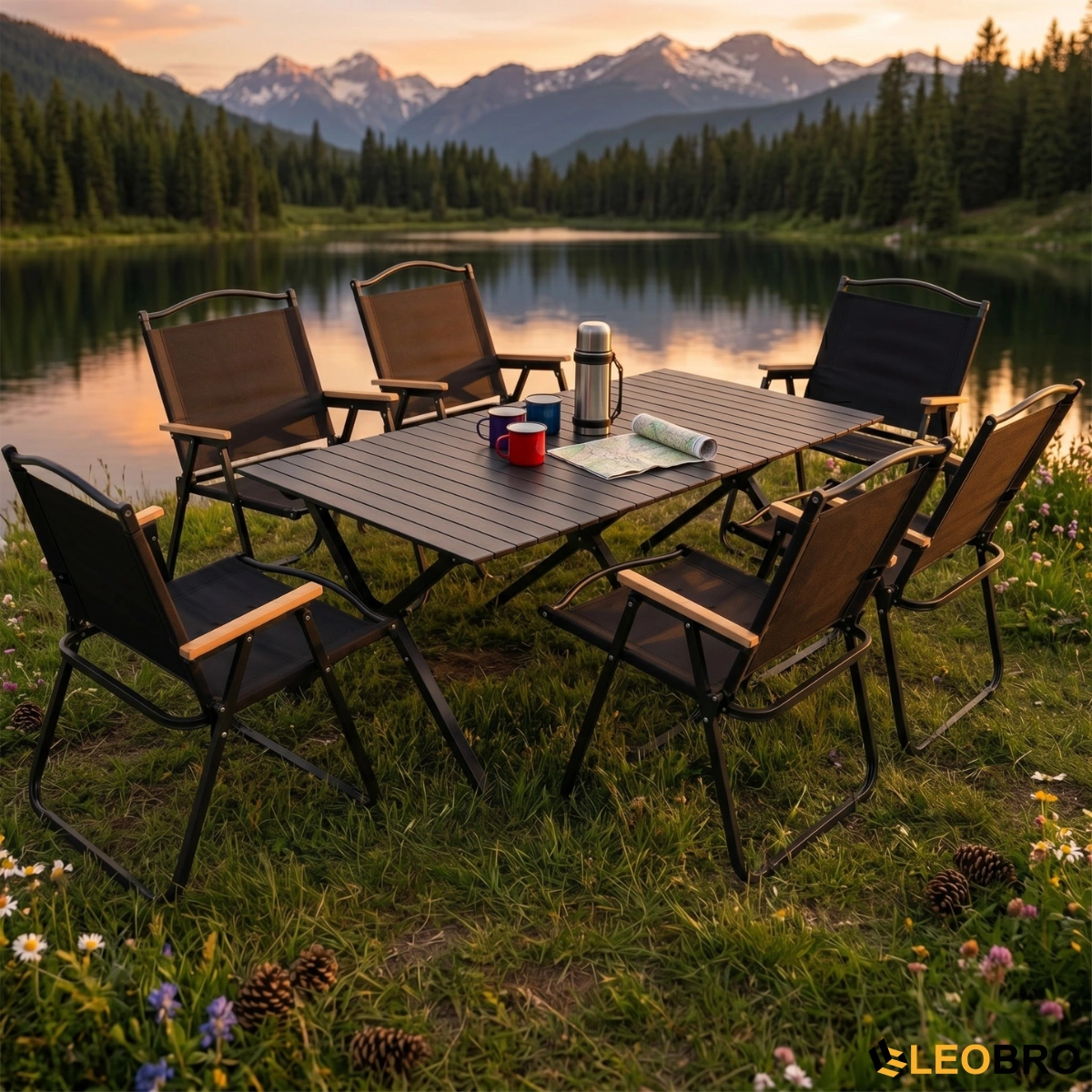 Купить Комплект туристический - LEOBRO Camp Black XL 117х59х41 см