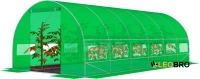 Садова теплиця з вікнами FunFit Garden 18m2 = 600*300*200 (Зелена) (1483)