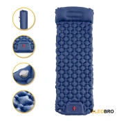 Надувной походный коврик матрас LEOBRO Air Mat 190 x 60 см Blue (LB-1096) Надувной походный коврик матрас LEOBRO Air Mat 190 x 60 см Blue (LB-1096)
