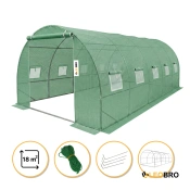 Посилена садова теплиця парник LEOBRO Garden 18м2 Green (LB-18M25)