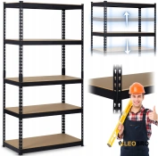 Стеллаж Humberg 183 x 90 x 45 см HR-700 Black (570001)