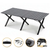 Розкладний туристичний стіл LEOBRO Camp Black XL (LB-1070)