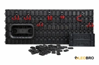 Навесная стенка для инструментов Qbrick System Custom Pegboard Starter Set (5901238262213)