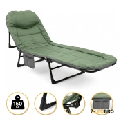 Раскладная кровать (раскладушка) со встроенным матрасом LEOBRO Green (LB-FB-M1-GRN)