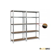 Набір із двох стелажів LEOBRO Premium 150 х 140 х 30 см, 150кг/полиця, 5 полиць (LB-R110Х2)