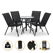 Комплект садовой мебели LEOBRO Comfort 4 кресла + прямоугольный столик (LB-1054)