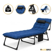 УЦЕНКА! Раскладная кровать (раскладушка) с матрасом и подушкой LEOBRO Blue (LB-FB-A1-BLU)