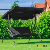 Гойдалка з подушками на 3 особи LEOBRO Relax Black