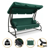 Велика гойдалка з подушками LEOBRO Luxury Plus Green (LB-1050)