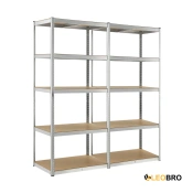 Cтеллаж FunFit 180 х 180 х 40 см, 200кг/полка, 5 полок